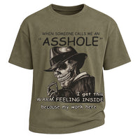 Warm Feeling Asshole Skeleton Tee