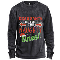 Dear Santa They Are The Naughty Ones Christmas Long Sleeve Shirt