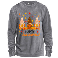 Happy Thanksgiving Gnomes Christmas Long Sleeve Shirt