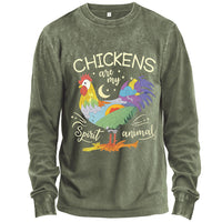Chickens Spirits Unite Christmas Long Sleeve Shirt