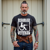 Disabled Veteran Rifle Graphic Tee