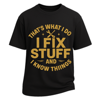 I Fix Stuff Vintage Cotton Graphic T-shirts