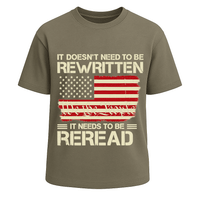 It Doesn’t Need to Be Rewritten American Flag Graphic Tee