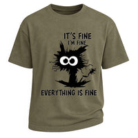 Everything Is Fine Cartoon Tee