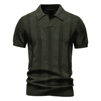 Gestreifte Strick-Poloshirts für Herren